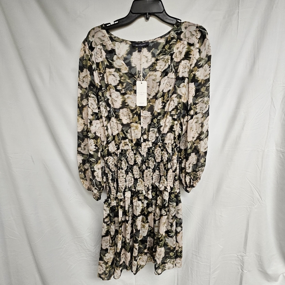 Grade and Gather Floral All Over Print Mini Dress Size Small